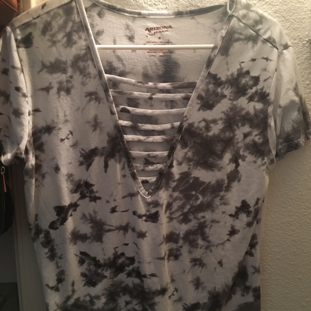Cut out tie-dye T-shirt